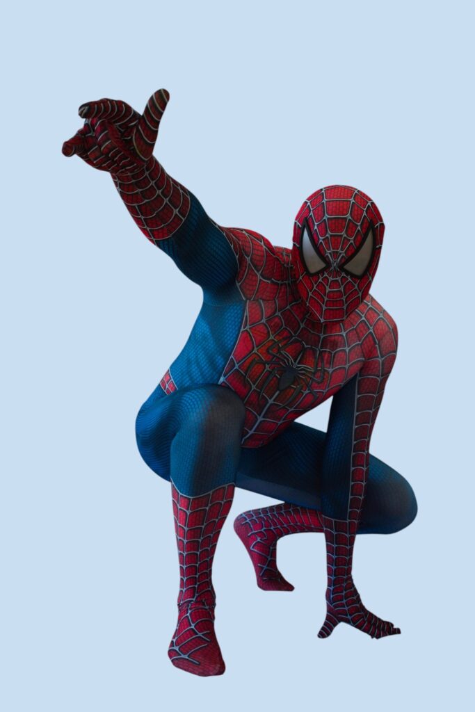 Žmogus-voras vaikų gimtadienio šventėje – superherojus animatorius su veiksmo programa berniukams